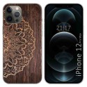 Funda Gel Tpu para Iphone 12 Pro Max (6.7) diseño Madera 06 Dibujos