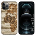 Funda Gel Tpu para Iphone 12 Pro Max (6.7) diseño Madera 07 Dibujos