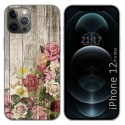 Funda Gel Tpu para Iphone 12 Pro Max (6.7) diseño Madera 08 Dibujos