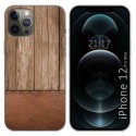 Funda Gel Tpu para Iphone 12 Pro Max (6.7) diseño Madera 09 Dibujos