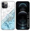 Funda Gel Tpu para Iphone 12 Pro Max (6.7) diseño Mármol 02 Dibujos