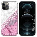 Funda Gel Tpu para Iphone 12 Pro Max (6.7) diseño Mármol 03 Dibujos