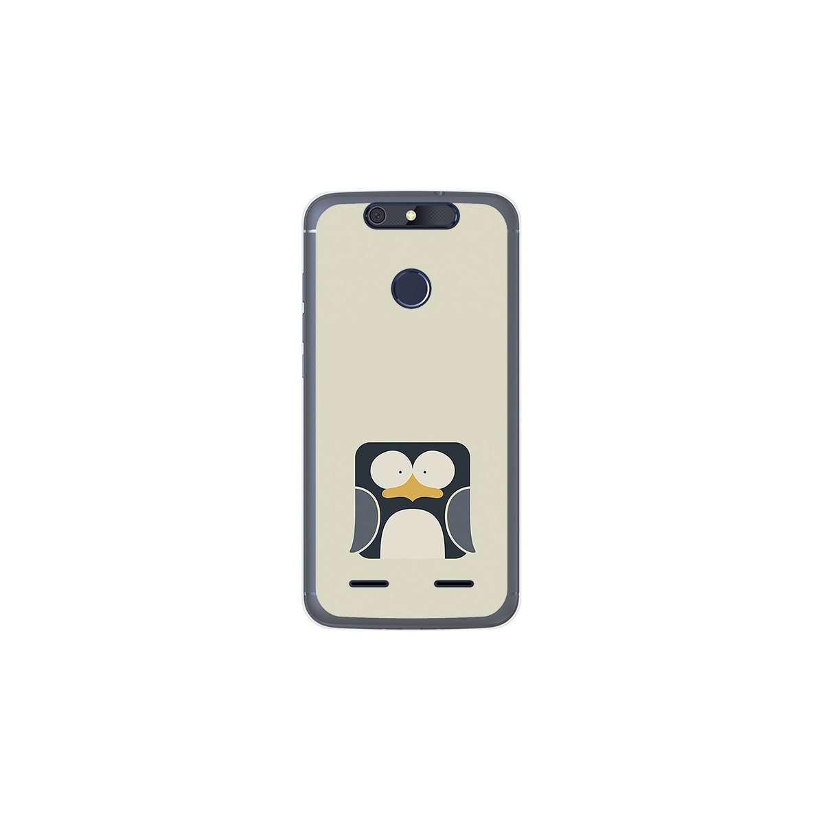 Funda Gel Tpu para Zte Blade V8 Lite Diseño Pingüino Dibujos