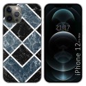 Funda Gel Tpu para Iphone 12 Pro Max (6.7) diseño Mármol 06 Dibujos
