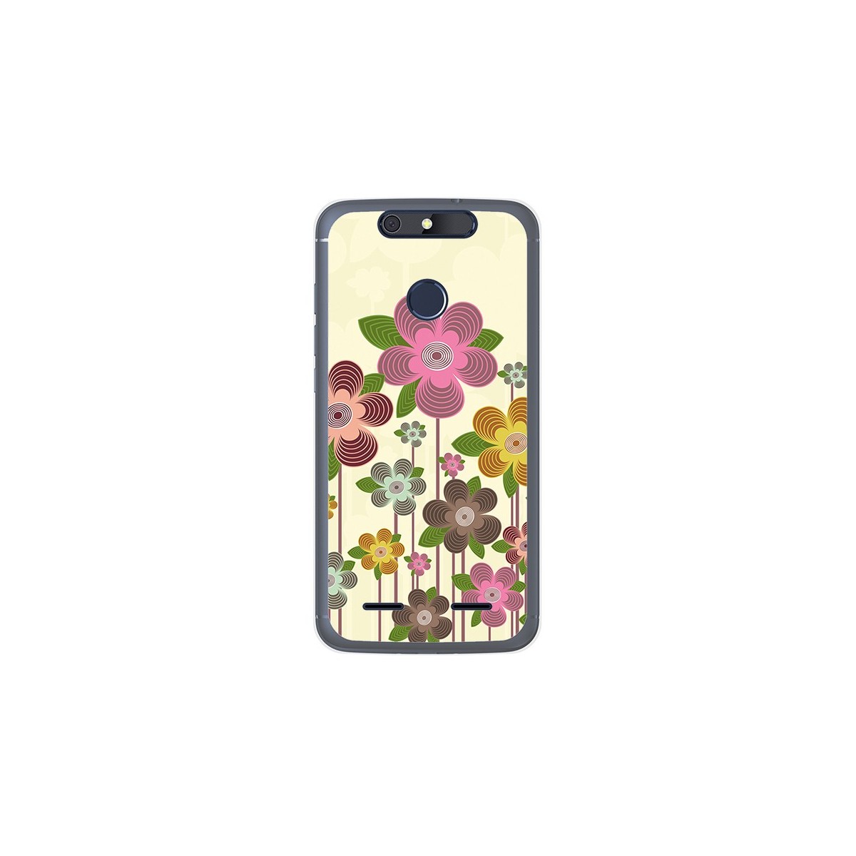 Funda Gel Tpu para Zte Blade V8 Lite Diseño Primavera En Flor  Dibujos