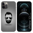 Funda Gel Tpu para Iphone 12 Pro Max (6.7) diseño Barba Dibujos