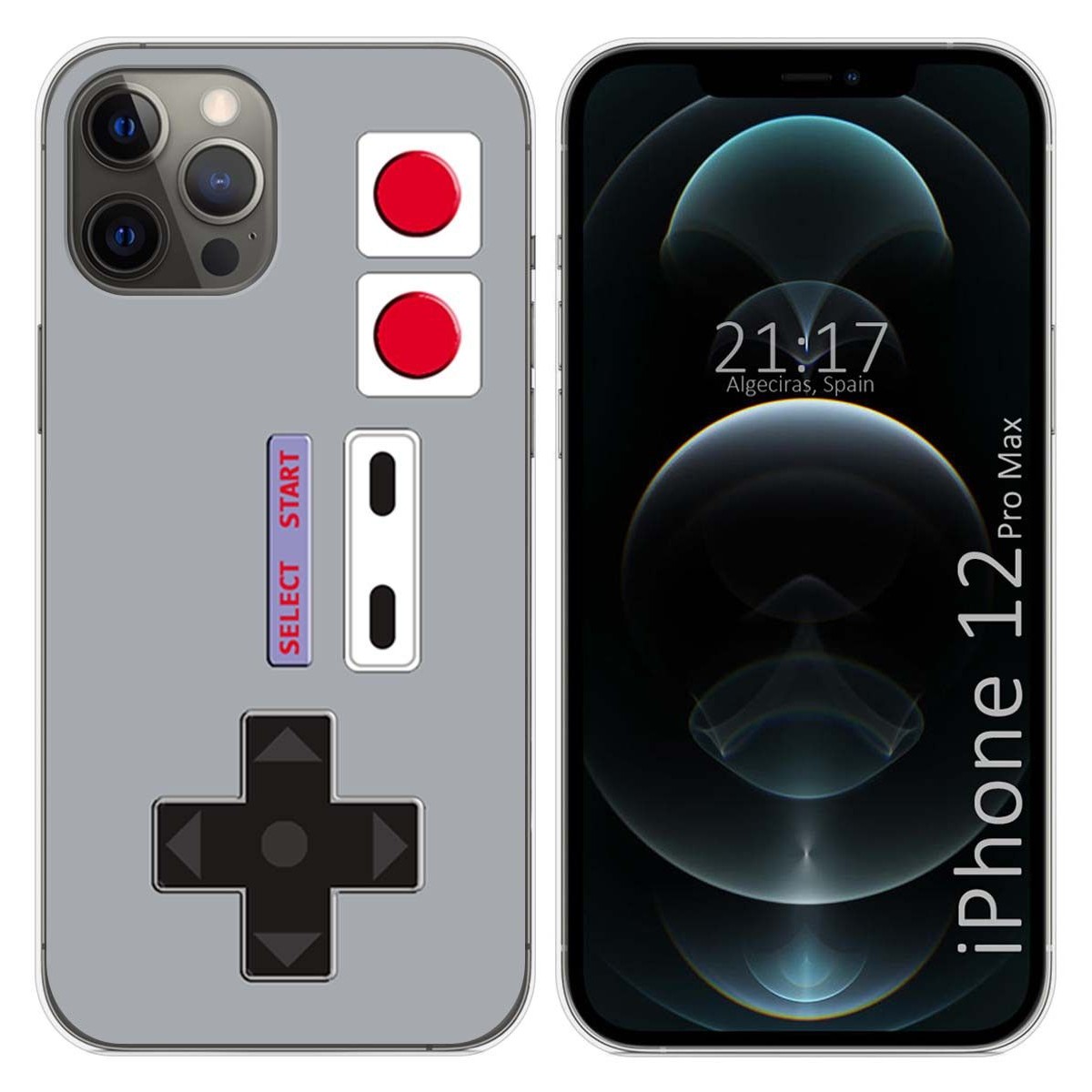 Funda Gel Tpu para Iphone 12 Pro Max (6.7) diseño Consola Dibujos
