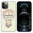 Funda Gel Tpu para Iphone 12 Pro Max (6.7) diseño Creativity Dibujos