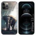 Funda Gel Tpu para Iphone 12 Pro Max (6.7) diseño Elefante Dibujos