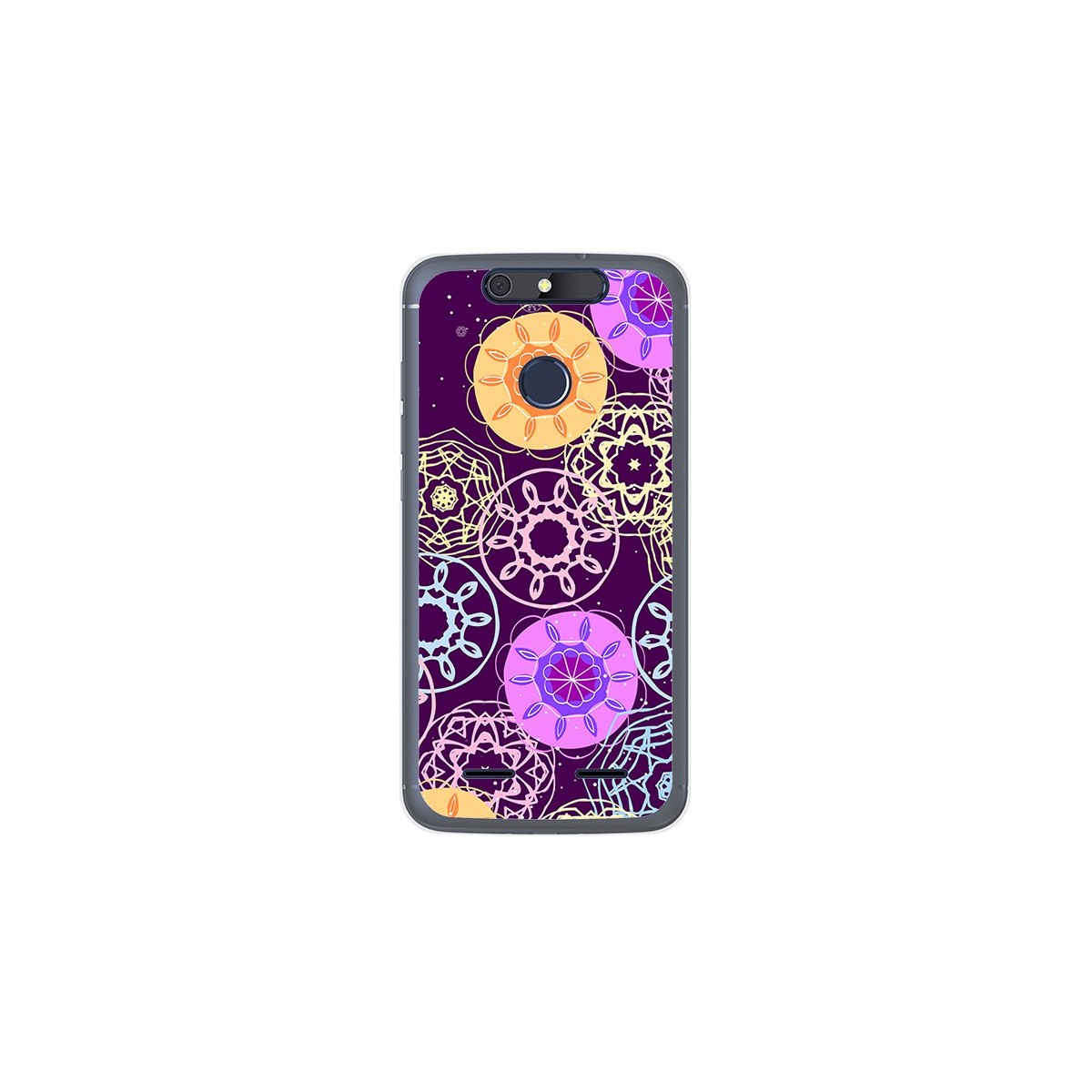 Funda Gel Tpu para Zte Blade V8 Lite Diseño Radial Dibujos