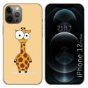 Funda Gel Tpu para Iphone 12 Pro Max (6.7) diseño Jirafa Dibujos