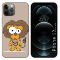 Funda Gel Tpu para Iphone 12 Pro Max (6.7) diseño Leon Dibujos