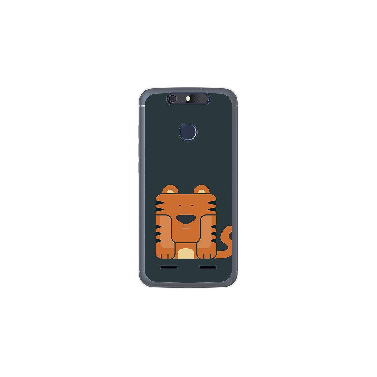 Funda Gel Tpu para Zte Blade V8 Lite Diseño Tigre Dibujos