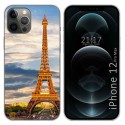 Funda Gel Tpu para Iphone 12 Pro Max (6.7) diseño Paris Dibujos