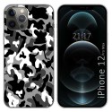 Funda Gel Tpu para Iphone 12 Pro Max (6.7) diseño Snow Camuflaje Dibujos