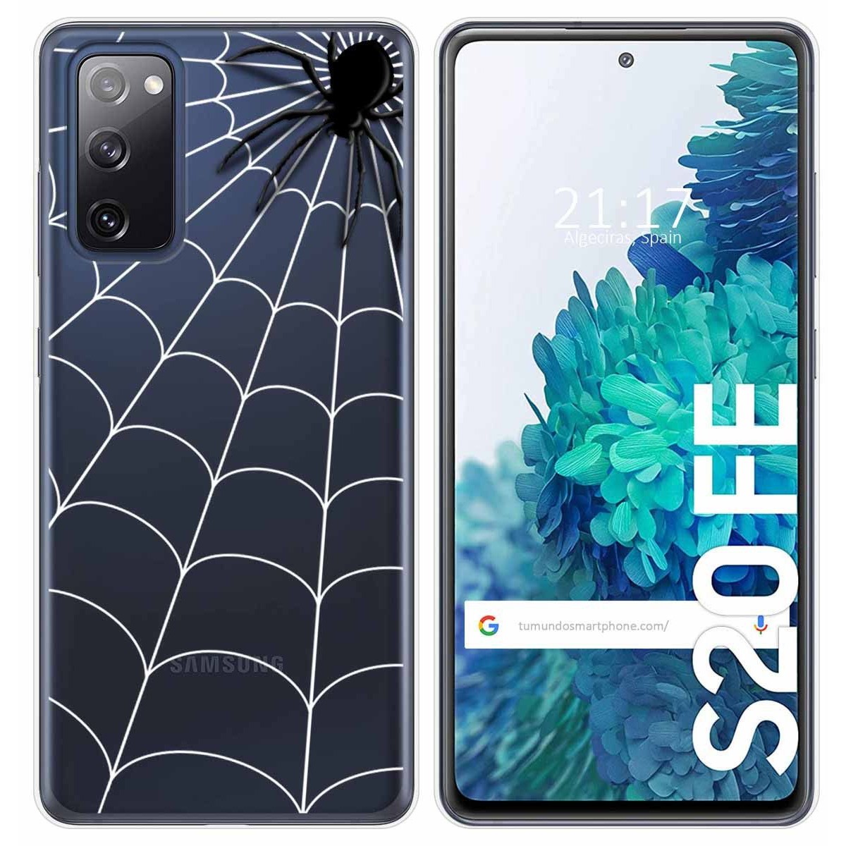 Funda Gel Transparente para Samsung Galaxy S20 FE diseño Araña Dibujos