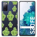 Funda Gel Transparente para Samsung Galaxy S20 FE diseño Cactus Dibujos