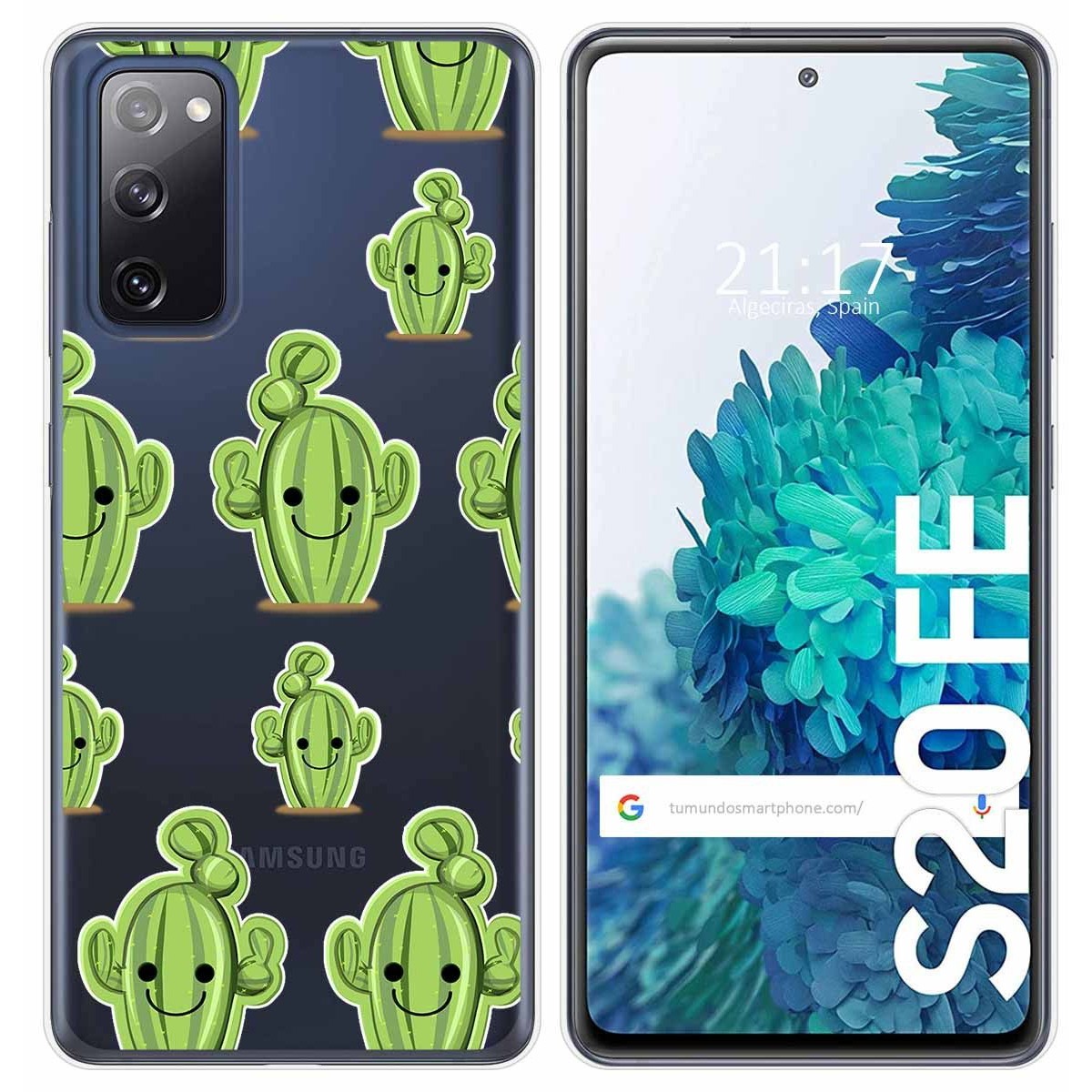 Funda Gel Transparente para Samsung Galaxy S20 FE diseño Cactus Dibujos