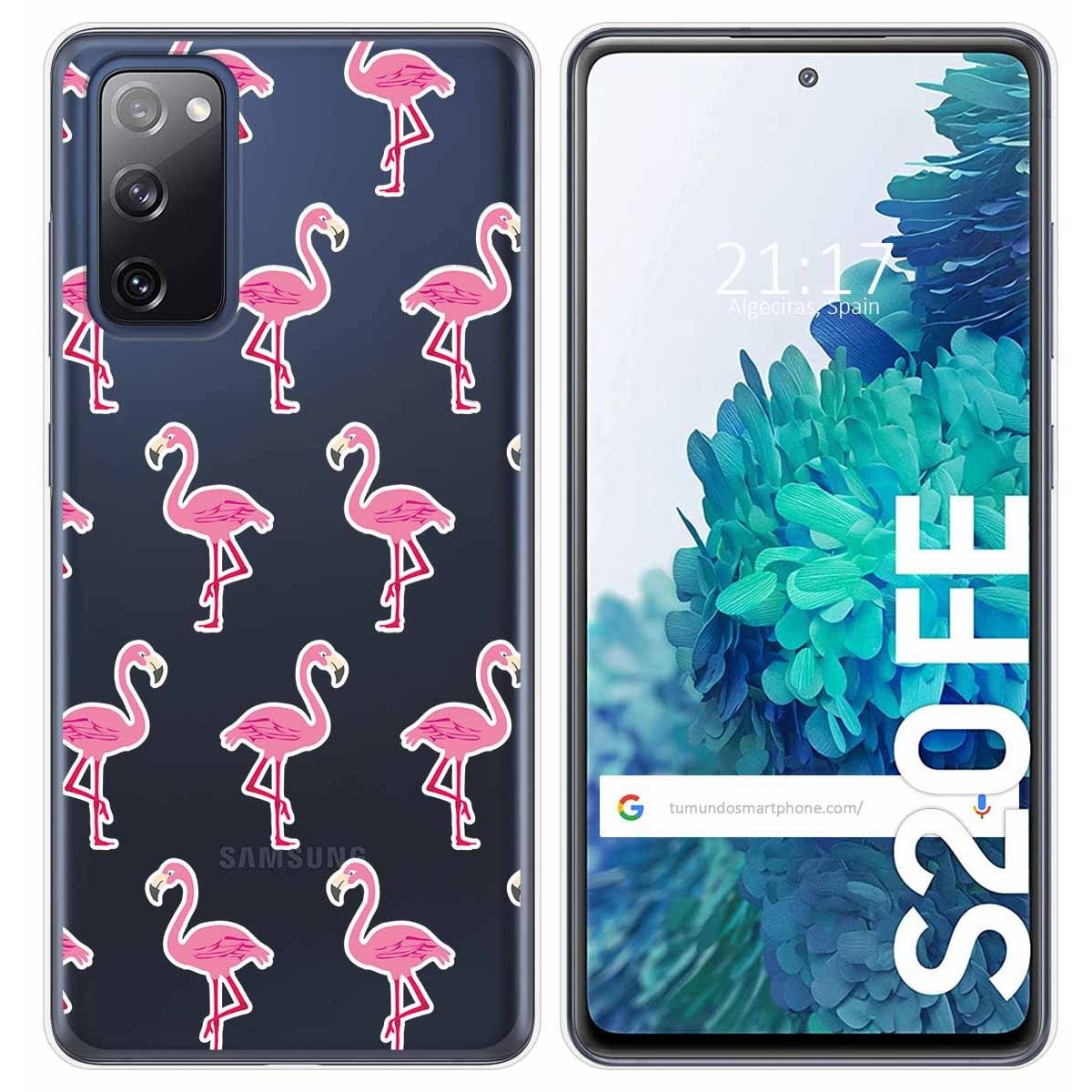 Funda Gel Transparente para Samsung Galaxy S20 FE diseño Flamenco Dibujos