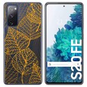 Funda Gel Transparente para Samsung Galaxy S20 FE diseño Hojas Dibujos