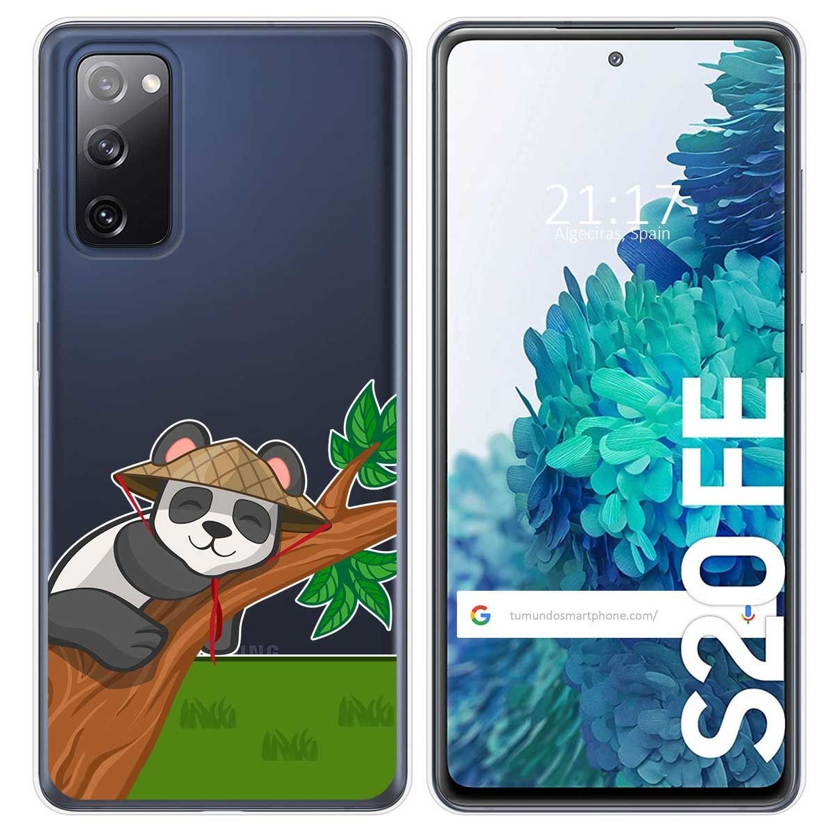 Funda Gel Transparente para Samsung Galaxy S20 FE diseño Panda Dibujos