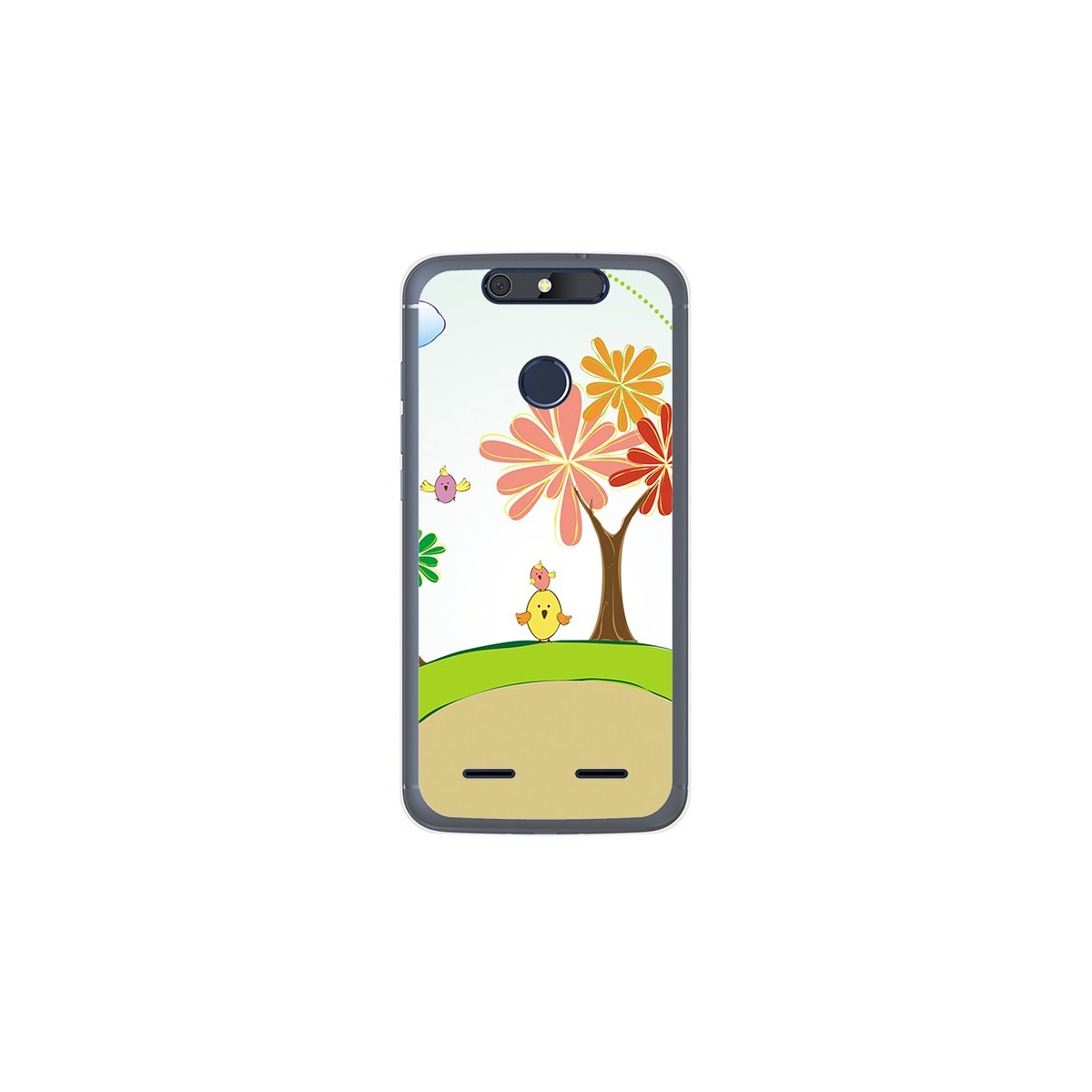 Funda Gel Tpu para Zte Blade V8 Lite Diseño Primavera Dibujos