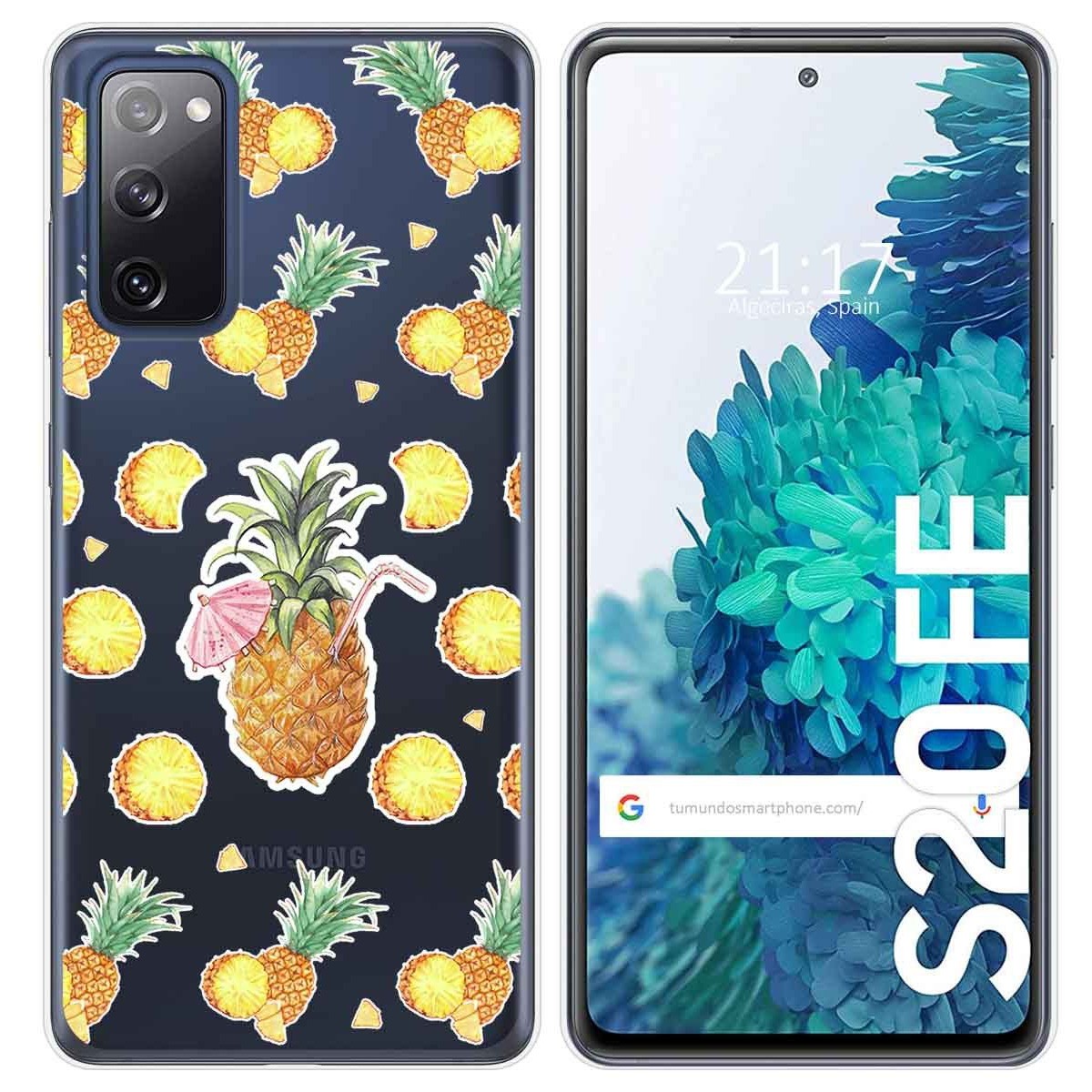 Funda Gel Transparente para Samsung Galaxy S20 FE diseño Piña Dibujos