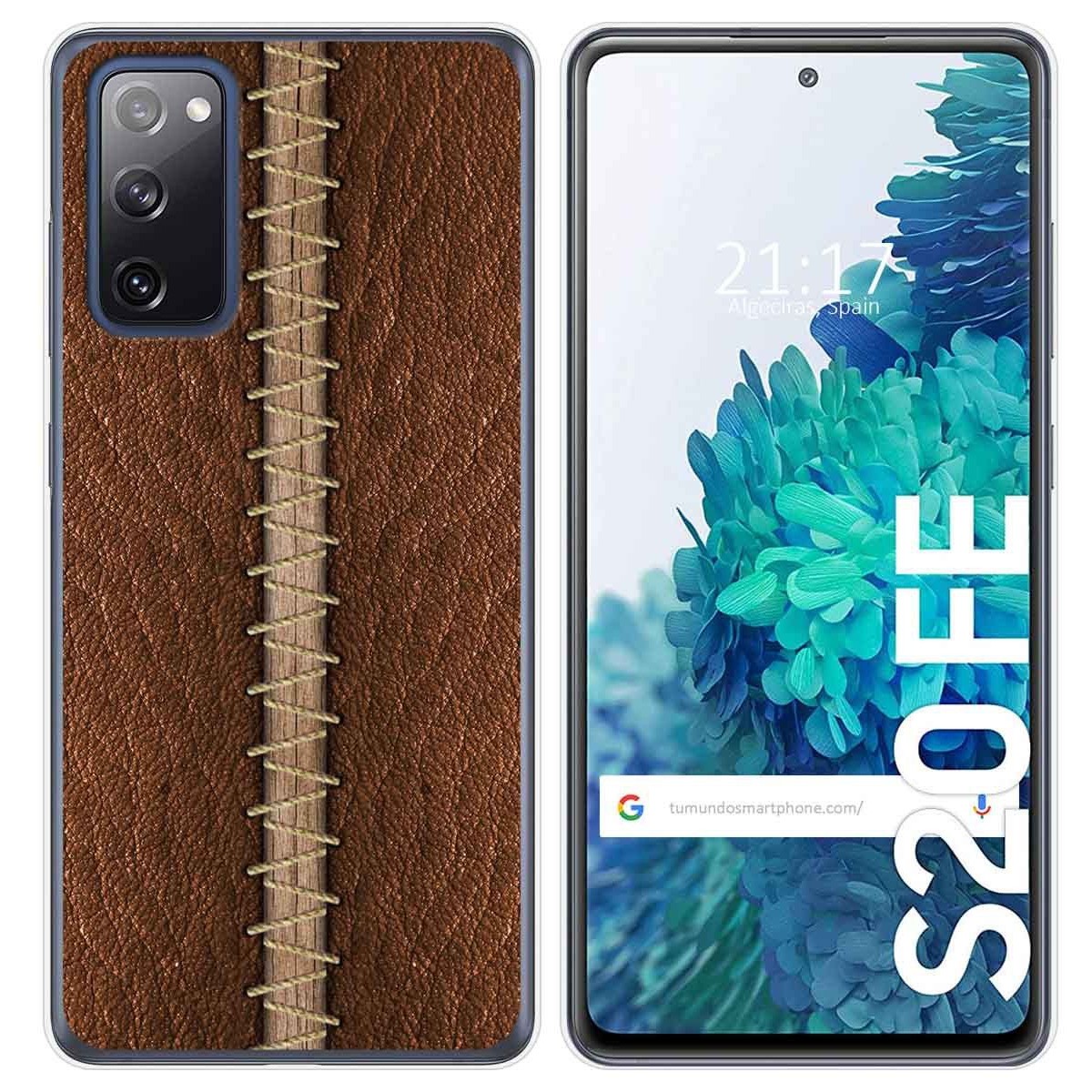 Funda Gel Tpu para Samsung Galaxy S20 FE diseño Cuero 01 Dibujos