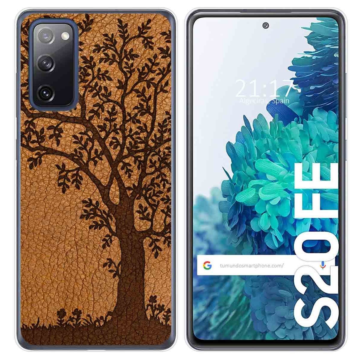 Funda Gel Tpu para Samsung Galaxy S20 FE diseño Cuero 03 Dibujos