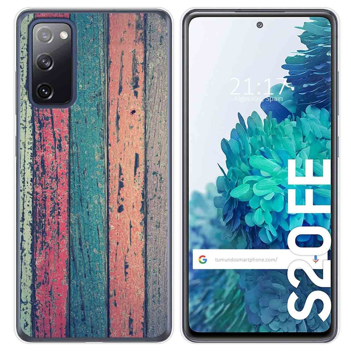 Funda Gel Tpu para Samsung Galaxy S20 FE diseño Madera 10 Dibujos