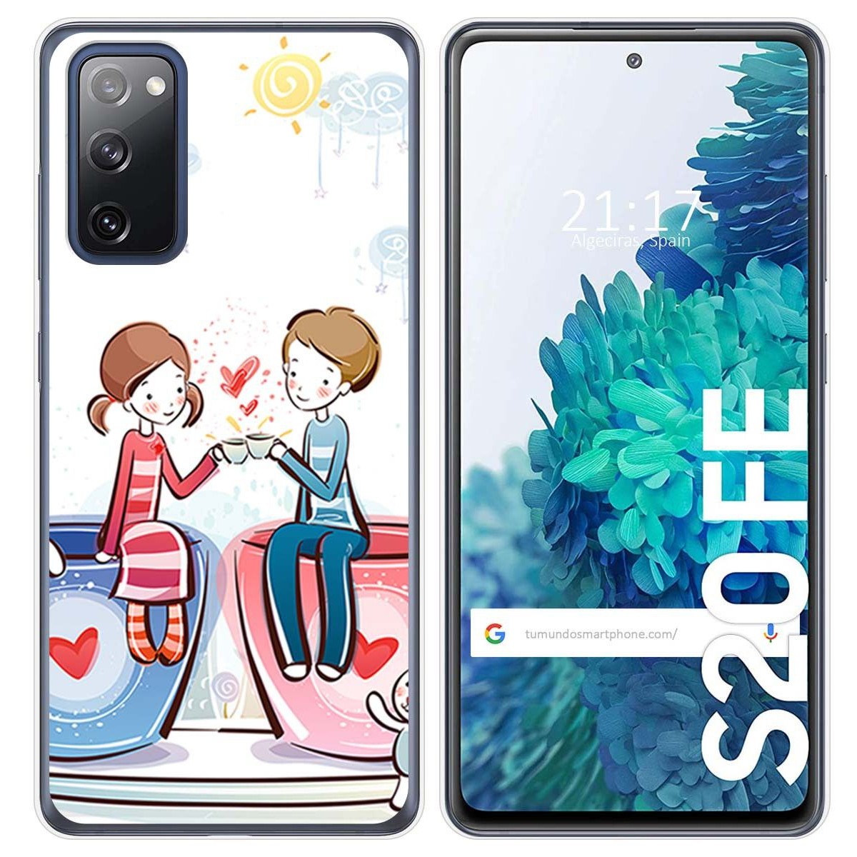 Funda Gel Tpu para Samsung Galaxy S20 FE diseño Café Dibujos