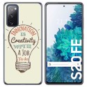 Funda Gel Tpu para Samsung Galaxy S20 FE diseño Creativity Dibujos