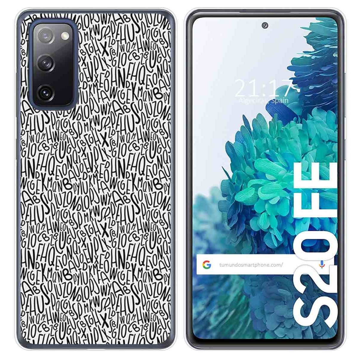 Funda Gel Tpu para Samsung Galaxy S20 FE diseño Letras Dibujos