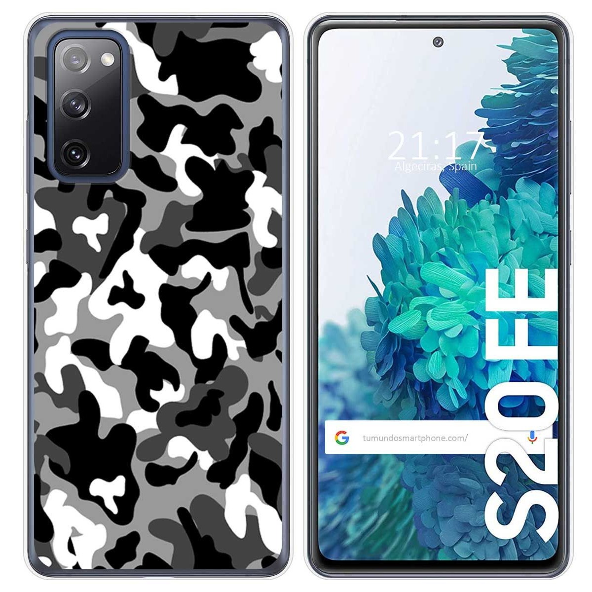 Funda Gel Tpu para Samsung Galaxy S20 FE diseño Snow Camuflaje Dibujos