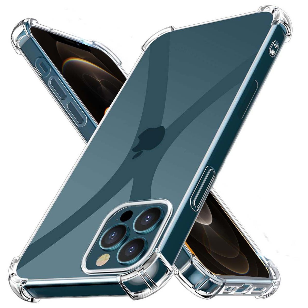 Funda Gel Tpu Anti-Shock Transparente para Iphone 12 Pro Max (6.7)