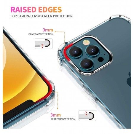 Funda Gel Tpu Anti-Shock Transparente para Iphone 12 Pro Max (6.7)