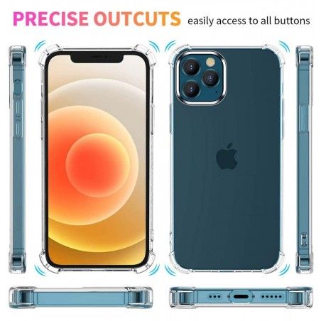 Funda Gel Tpu Anti-Shock Transparente para Iphone 12 Pro Max (6.7)