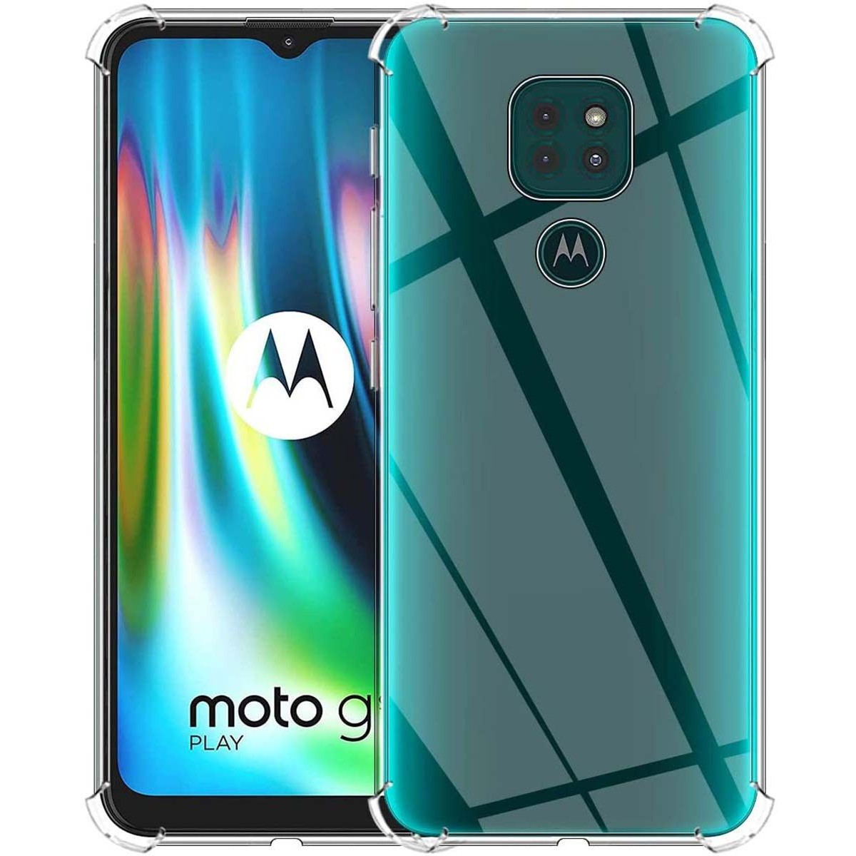 Funda Gel Tpu Anti-Shock Transparente para Motorola Moto G9 Play / E7 Plus