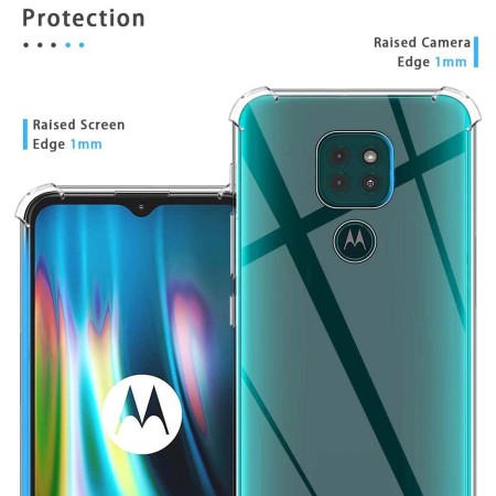 Funda Gel Tpu Anti-Shock Transparente para Motorola Moto G9 Play / E7 Plus
