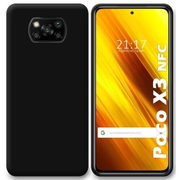 Funda Silicona Gel TPU Negra para Xiaomi POCO X3 NFC / X3 PRO