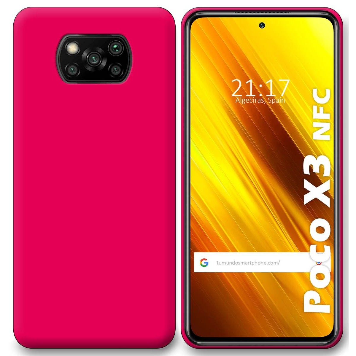 Xiaomi POCO X3 NFC / X3 PRO Funda Gel Tpu Silicona Rosa