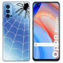 Funda Gel Transparente para Oppo Reno 4 5G diseño Araña Dibujos