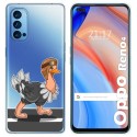 Funda Gel Transparente para Oppo Reno 4 5G diseño Avestruz Dibujos