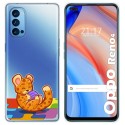 Funda Gel Transparente para Oppo Reno 4 5G diseño Leopardo Dibujos