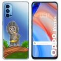 Funda Gel Transparente para Oppo Reno 4 5G diseño Mono Dibujos
