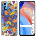 Funda Gel Transparente para Oppo Reno 4 5G diseño Otoño Dibujos