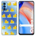 Funda Gel Transparente para Oppo Reno 4 5G diseño Pato Dibujos