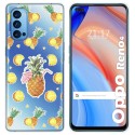 Funda Gel Transparente para Oppo Reno 4 5G diseño Piña Dibujos