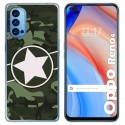 Funda Gel Tpu para Oppo Reno 4 5G diseño Camuflaje 01 Dibujos