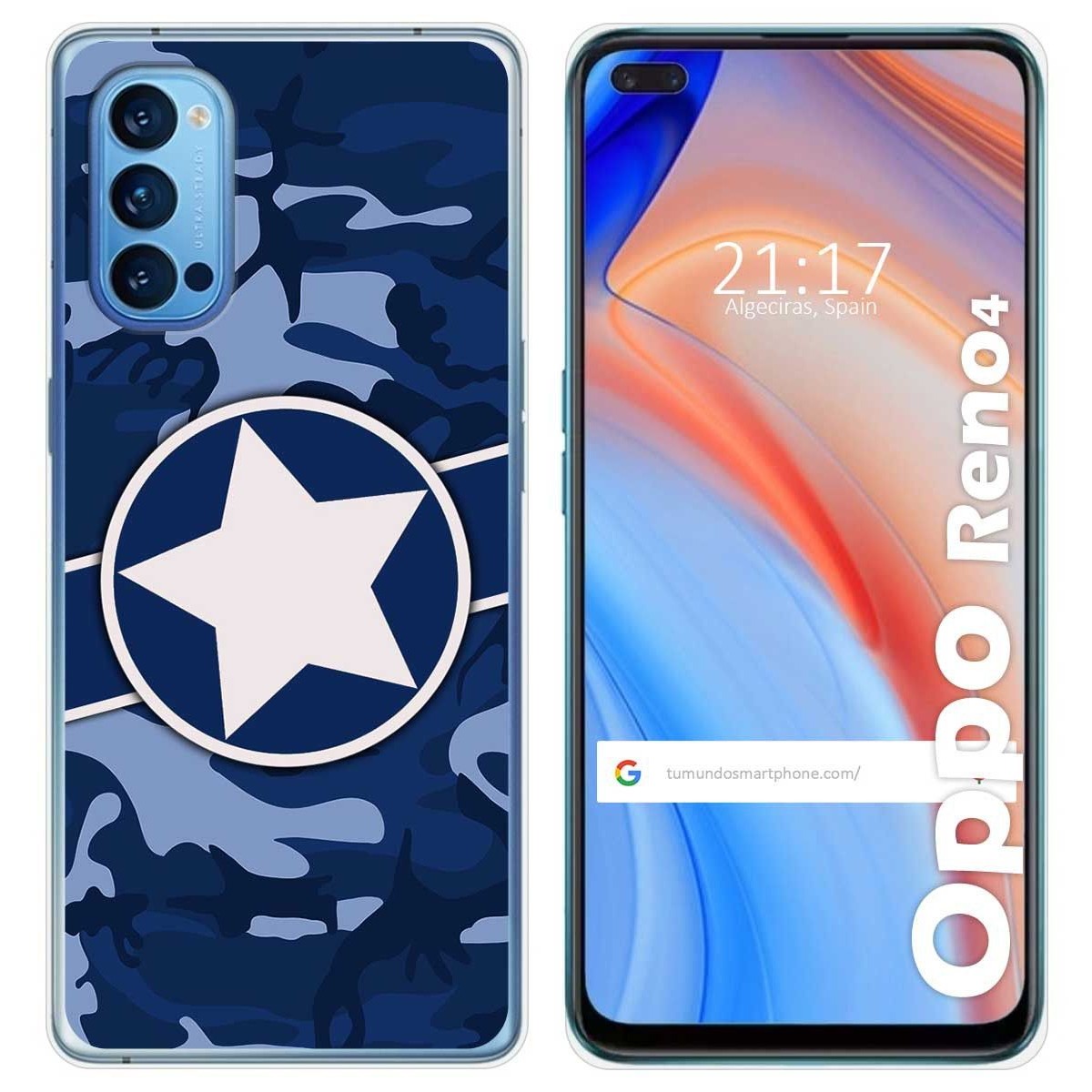 Funda Gel Tpu para Oppo Reno 4 5G diseño Camuflaje 03 Dibujos